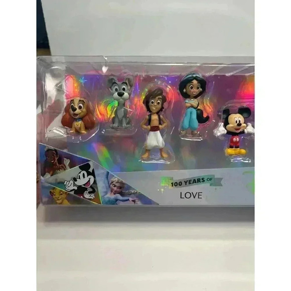 Disney 100 Years Of Love Collector Character Figure Set Limited Edition 8 Pieces - Picture 2 of 4